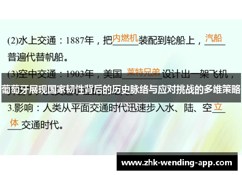 葡萄牙展现国家韧性背后的历史脉络与应对挑战的多维策略